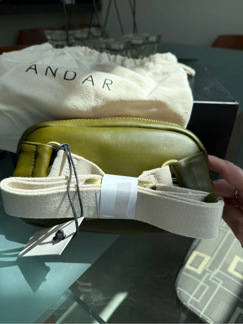 Andar: Saguaro Leather Crossbody Belt Bag